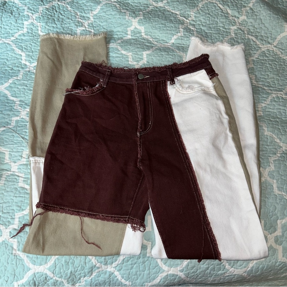 Patchwork Pants!🤎 - Picture 4 of 8